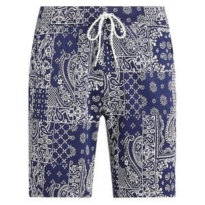 New RLX Polo Ralph Lauren x Trendygolf Shorts Bandana Blue Men Medium MSRP $168